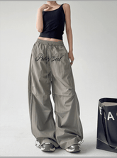 Wide - Leg Letter - Embroidered Paratrooper Pants - COPPING THREADS - CT Select